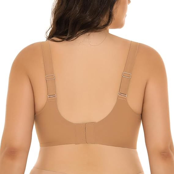 Wireless Seamless V Neck Bras for Women Plus Size Smooth Bralettes