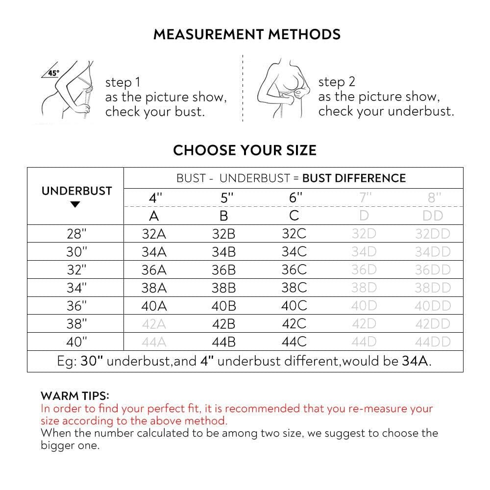 FallSweet Bra "Hide Back Fat" Padded Underwire T-shirt Bra