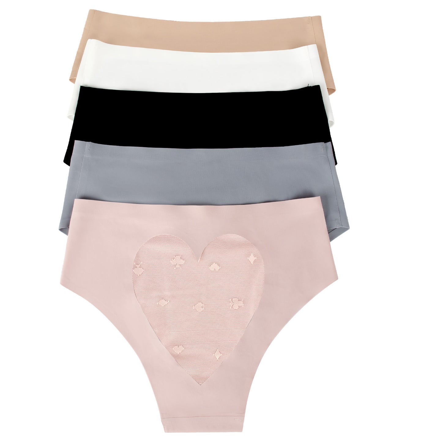 Pack de braguitas de bikini de talle alto sin costuras y con aberturas para mujer 