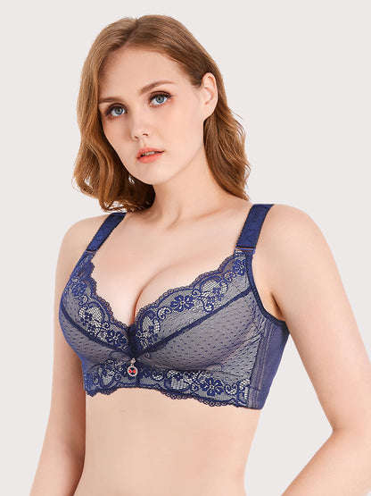 "Add Two Cups" Lace Underwire Padded Push Up Bralette