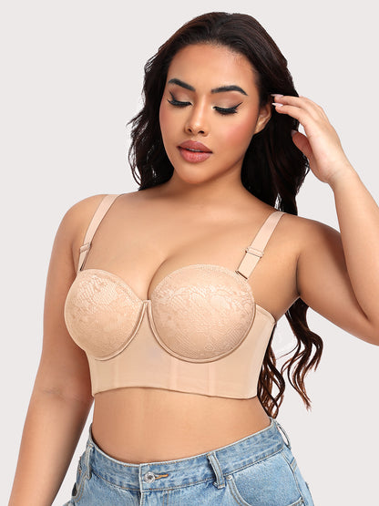 Multiway Strap & Strapless Longline Bustier Bra