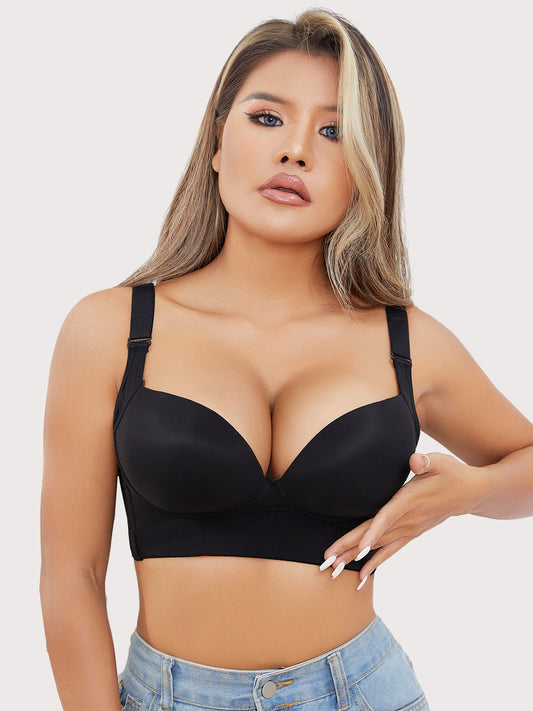"Hide Back Fat" Underwire Push Up Bra with Shapewear