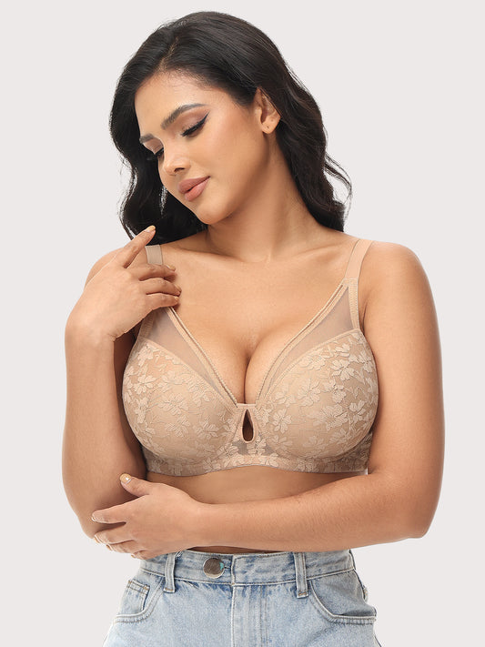 "Add one Cup" Lace Push Up Bras Underwire Padded Sexy Brassiere