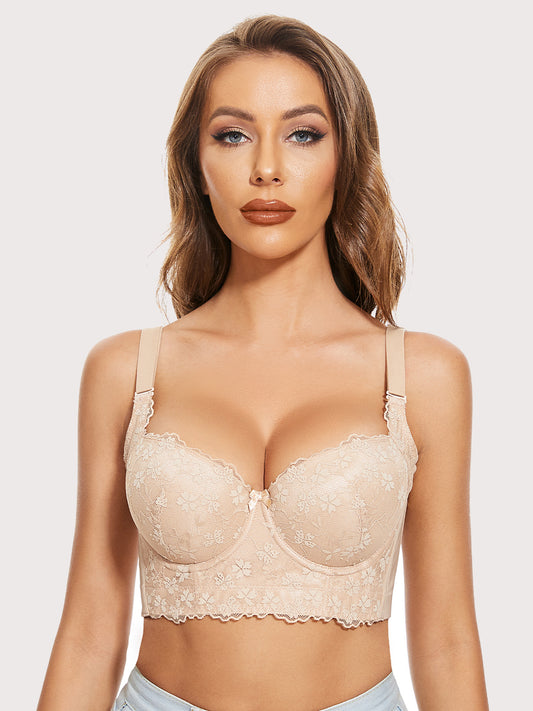 "Add One Cup" Push Up Bra Underwire Corset Top Bustier