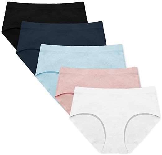 FallSweet Bra 内衣 color 2 (pack of 5) / S FallSweet Comfortable Breathable No Show Panties