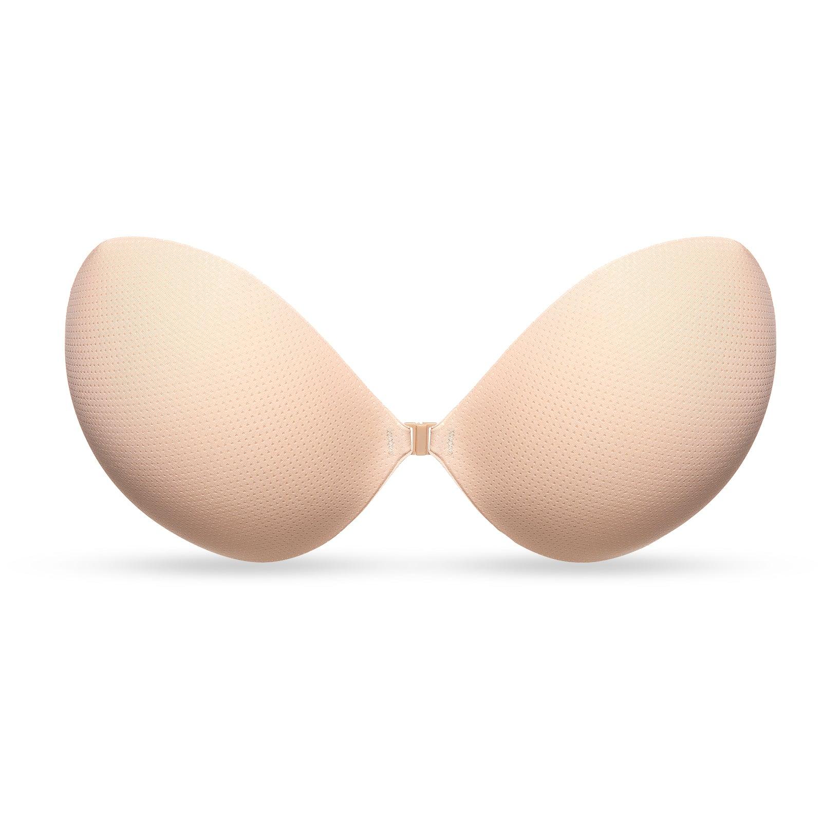 FallSweet bra beige / A "Invisible Bra" Adhesive Bra Backless Strapless Sticky No Show Reusable