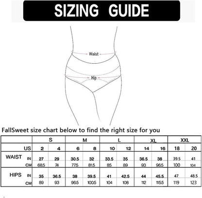FallSweet Women No Show High Waist Underwear